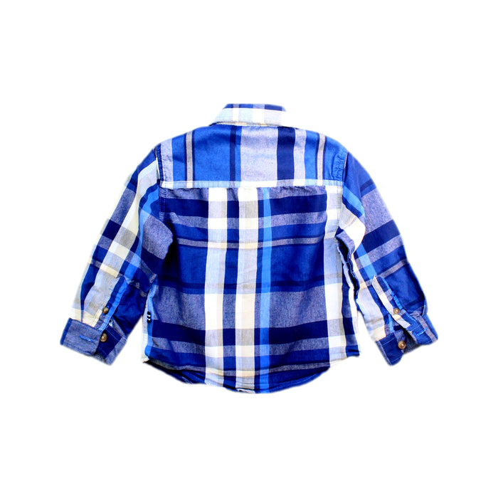 A Blue Long Sleeve Shirts from Nautica in size 2T for boy. (Back View)
