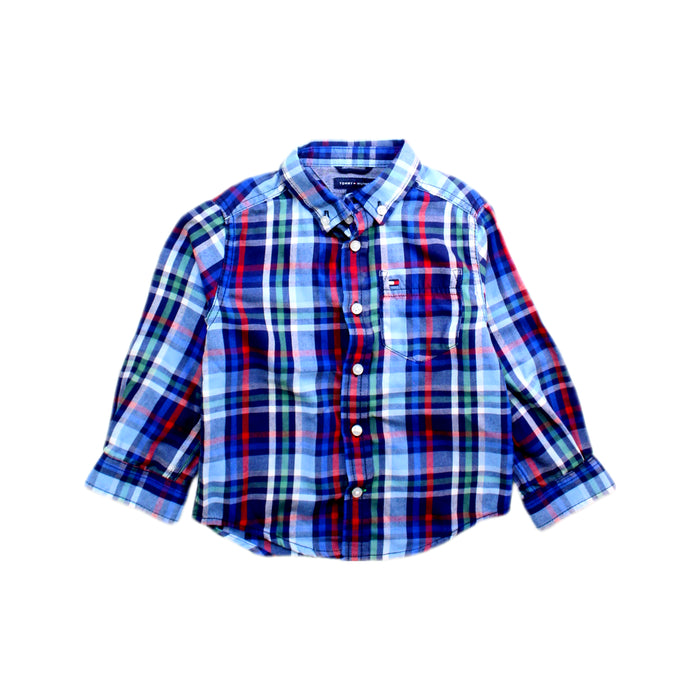 A Multicolour Long Sleeve Shirts from Tommy Hilfiger in size 2T for boy. (Front View)