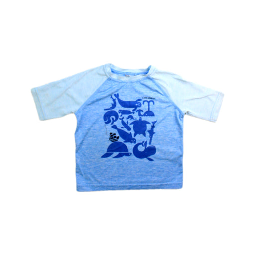 A Blue Rash Guards from Patagonia in size 2T for boy. (Front View)