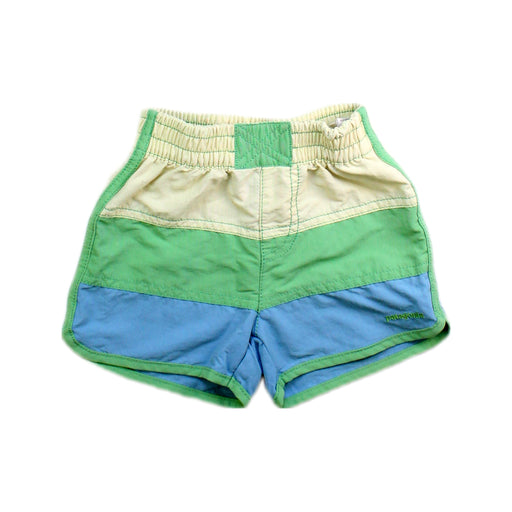 A Green Swim Shorts from Patagonia in size 2T for boy. (Front View)