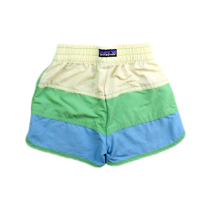 A Green Swim Shorts from Patagonia in size 2T for boy. (Back View)