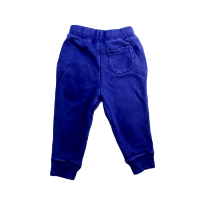 A Blue Sweatpants from Crewcuts in size 2T for boy. (Back View)