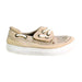 A Beige Slip Ons from Sperry in size 18-24M for boy. (Front View)