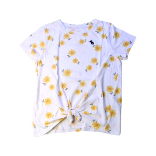 A White Short Sleeve Tops from Abercrombie & Fitch in size 7Y for neutral. (Front View)