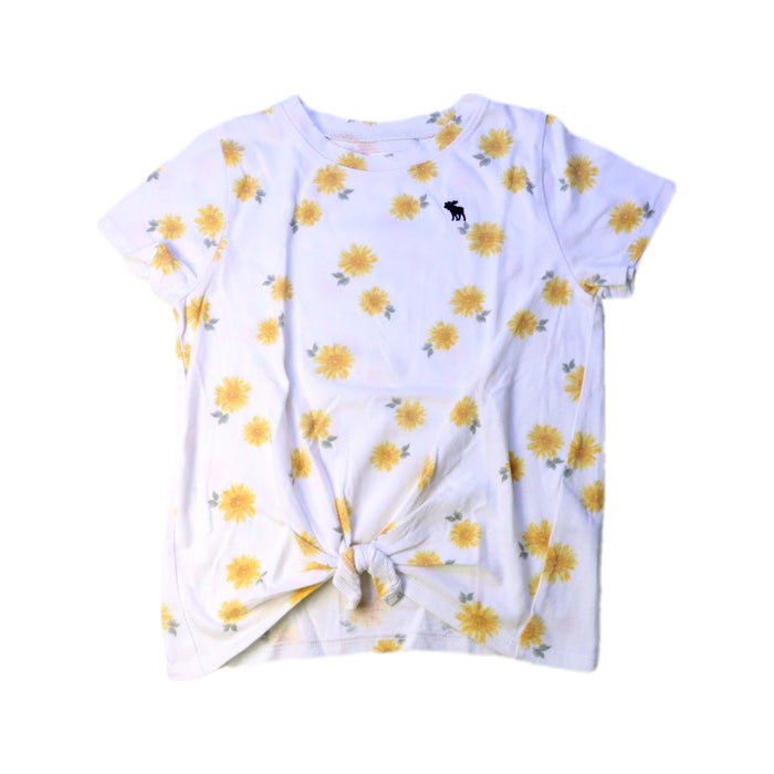 A White Short Sleeve Tops from Abercrombie & Fitch in size 7Y for neutral. (Front View)
