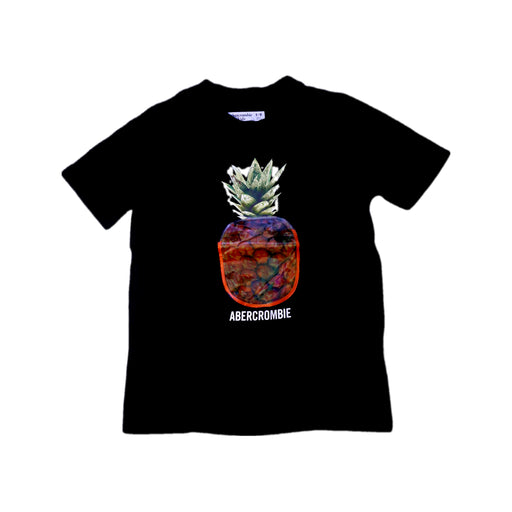 A Black Short Sleeve T Shirts from Abercrombie & Fitch in size 9Y for boy. (Front View)