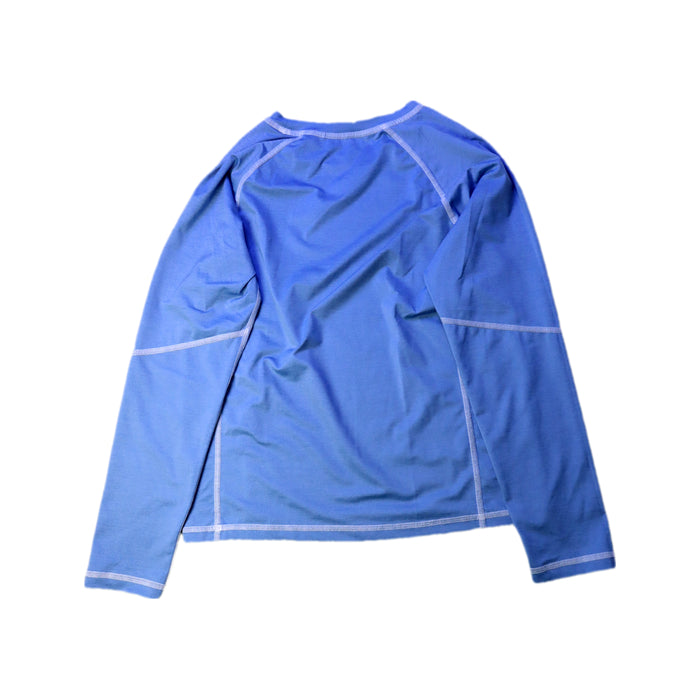 A Blue Rash Guards from Moody Tiger in size 8Y for boy. (Back View)