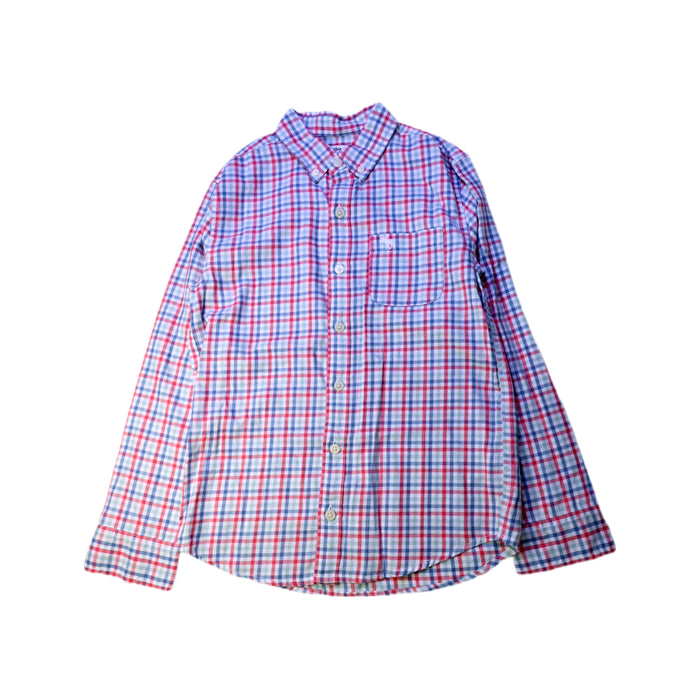 A Blue Long Sleeve Shirts from Abercrombie & Fitch in size 9Y for boy. (Front View)