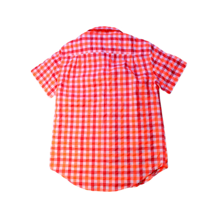 A Orange Short Sleeve Shirts from Crewcuts in size 6T for boy. (Back View)