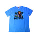 A Blue Short Sleeve T Shirts from Bape by A Bathing Ape in size 10Y for boy. (Front View)
