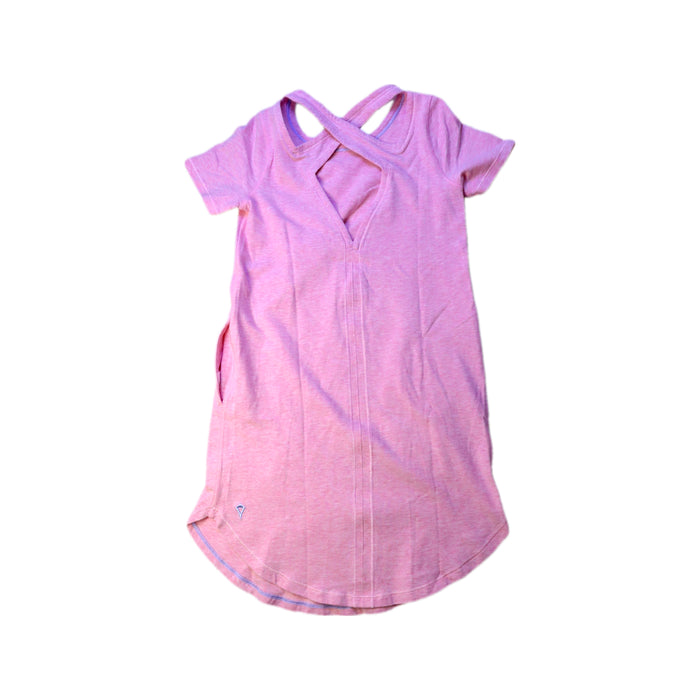 A Pink Short Sleeve Dresses from Ivivva in size 7Y for girl. (Back View)