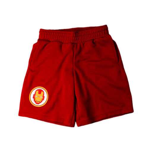 A Red Shorts from Adidas in size 7Y for boy. (Front View)
