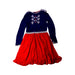 A Blue Long Sleeve Dresses from Boden in size 8Y for girl. (Front View)