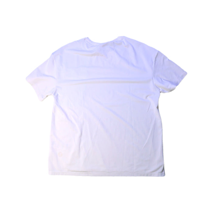 A White Short Sleeve T Shirts from Moody Tiger in size 8Y for girl. (Back View)