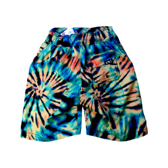 A Blue Swim Shorts from Abercrombie & Fitch in size 7Y for boy. (Back View)