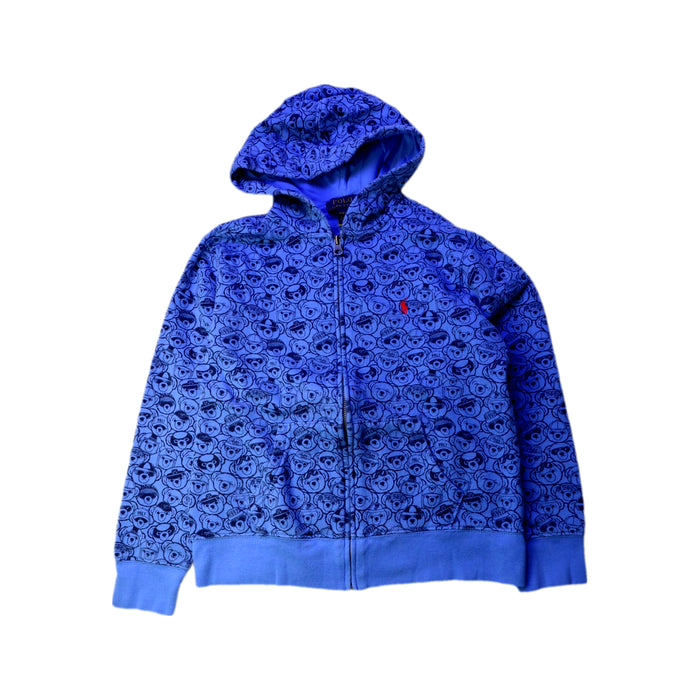 A Blue Hooded Sweatshirts from Polo Ralph Lauren in size 10Y for boy. (Front View)