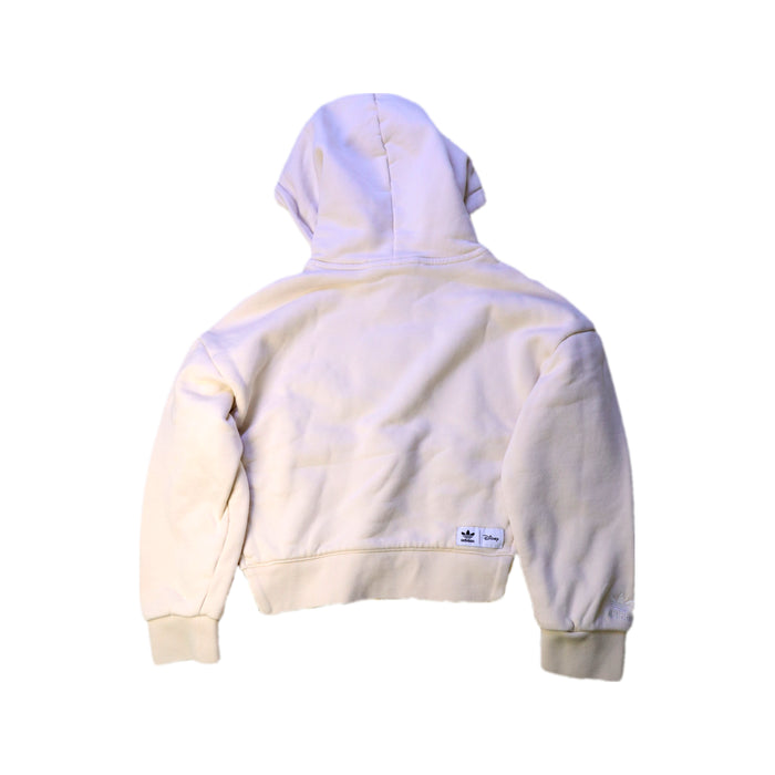 A Beige Hooded Sweatshirts from Adidas in size 10Y for boy. (Back View)