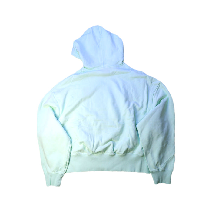 A White Hooded Sweatshirts from Nike in size 13Y for boy. (Back View)