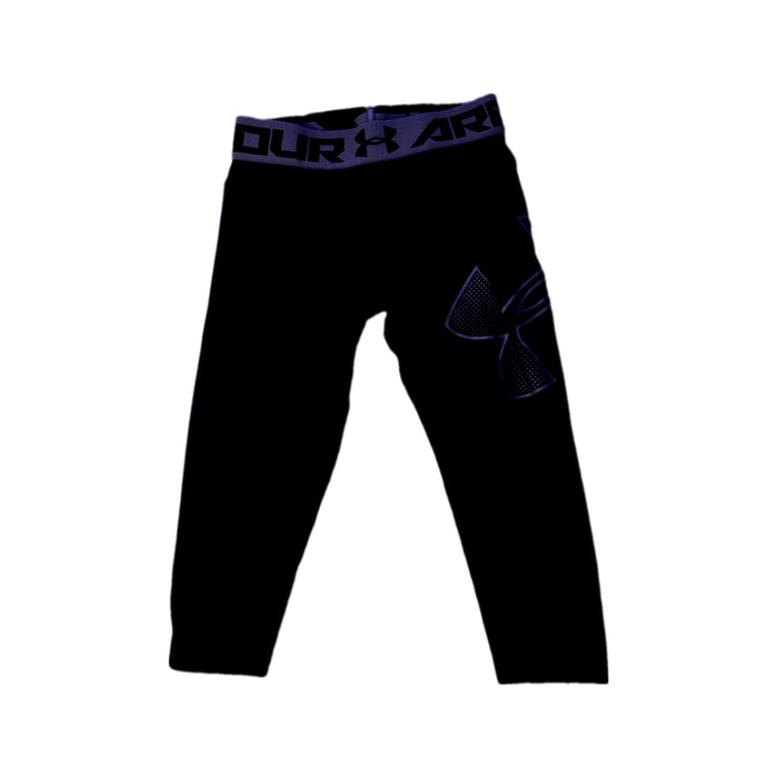 A Black Active Pants from Under Armour in size 7Y for neutral. (Front View)