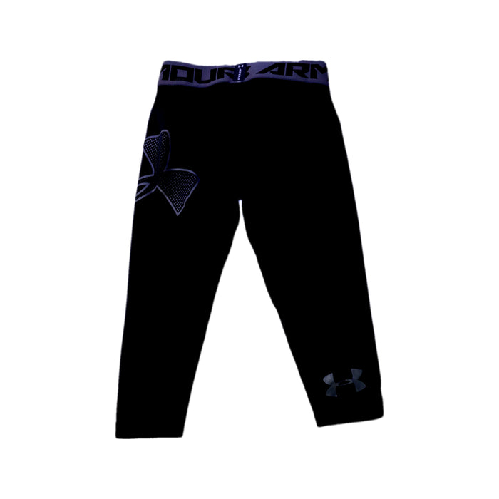 A Black Active Pants from Under Armour in size 7Y for neutral. (Back View)