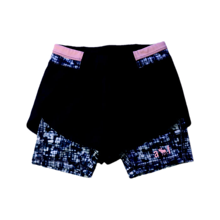 A Black Active Shorts from Abercrombie & Fitch in size 5T for girl. (Front View)