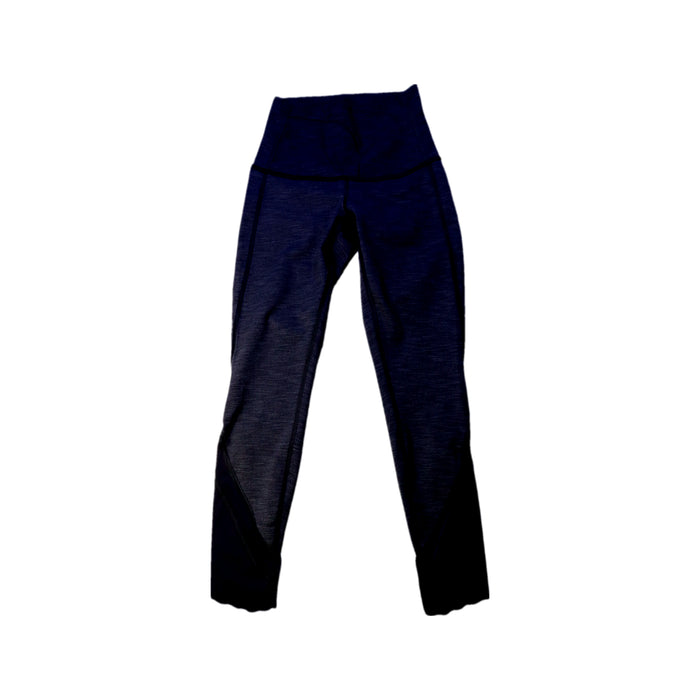 A Black Leggings from Lululemon in size 12Y for girl. (Front View)