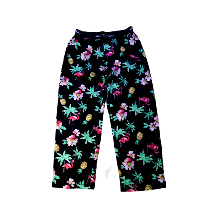 A Black Casual Pants from Abercrombie & Fitch in size 7Y for girl. (Front View)