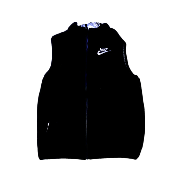 A Silver Outerwear Vests from Nike in size 7Y for neutral. (Back View)