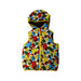 A Multicolour Outerwear Vests from Bape by A Bathing Ape in size 5T for neutral. (Front View)
