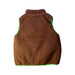 A Brown Outerwear Vests from BEAMS in size 5T for neutral. (Back View)