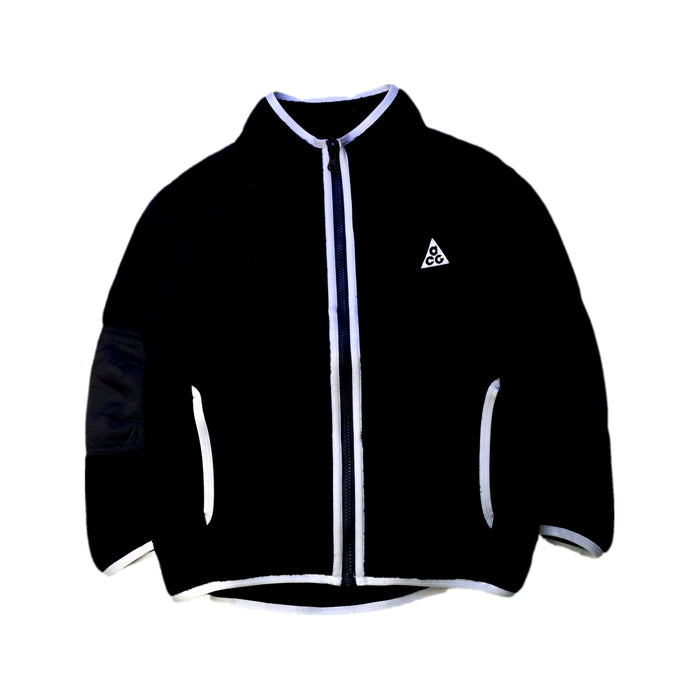A Black Lightweight Jackets from Nike in size 8Y for boy. (Front View)