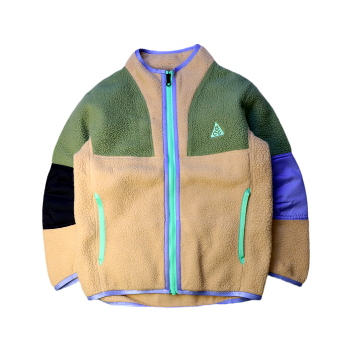 A Beige Lightweight Jackets from Nike in size 8Y for boy. (Front View)