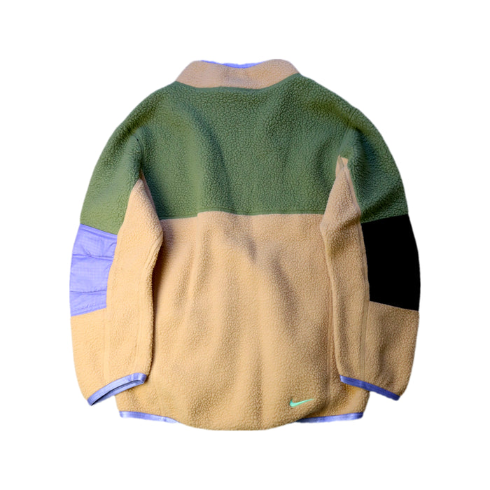A Beige Lightweight Jackets from Nike in size 8Y for boy. (Back View)