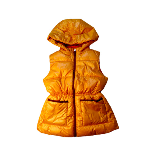 A Orange Outerwear Vests from Jacadi in size 10Y for girl. (Front View)