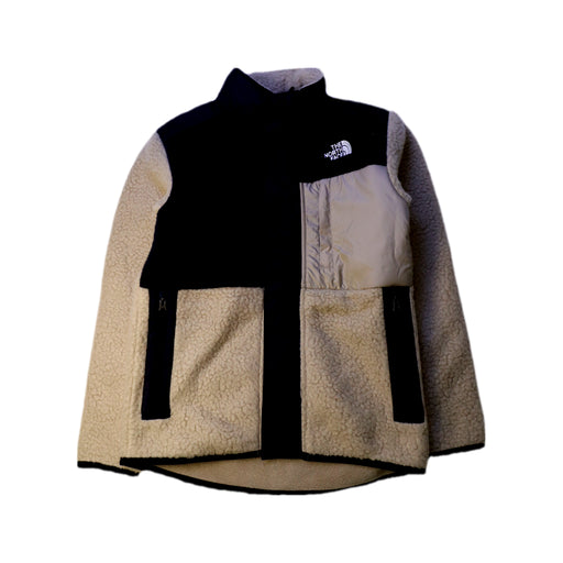 A Beige Puffer/Quilted Jackets from The North Face in size 7Y for neutral. (Front View)