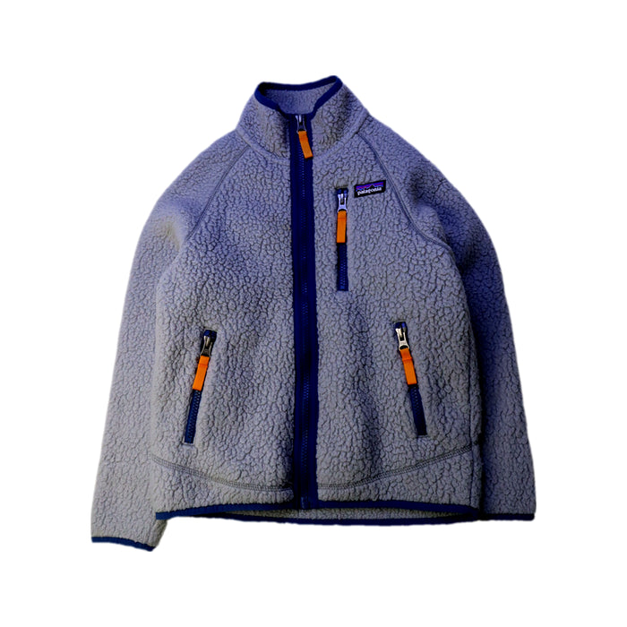 A Grey Puffer/Quilted Jackets from Patagonia in size 5T for neutral. (Front View)