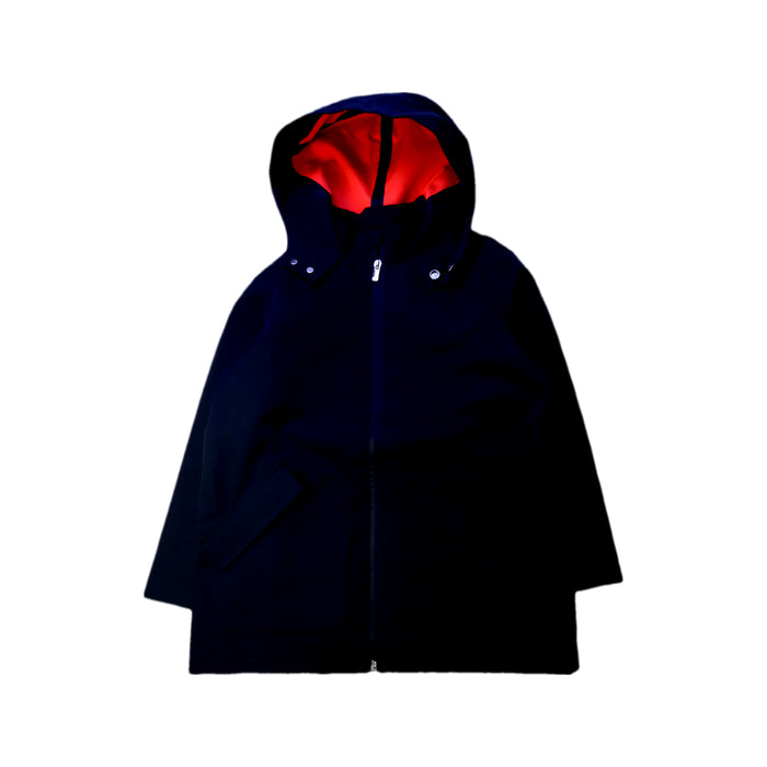 A Navy Coats from Jacadi in size 8Y for neutral. (Front View)