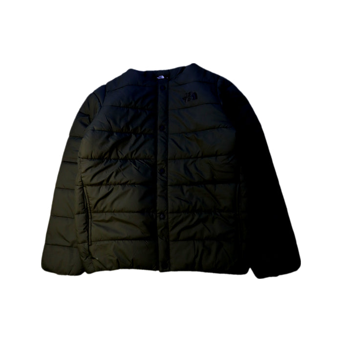 A Black Puffer/Quilted Jackets from The North Face in size 10Y for boy. (Front View)