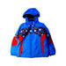 A Blue Ski Jackets from Spyder in size 6T for boy. (Front View)