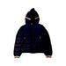 A Navy Puffer/Quilted Jackets from Moncler in size 12Y for neutral. (Front View)
