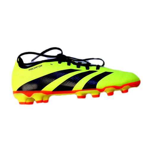A Yellow Cleats/Soccer Shoes from Adidas in size 12Y for boy. (Front View)