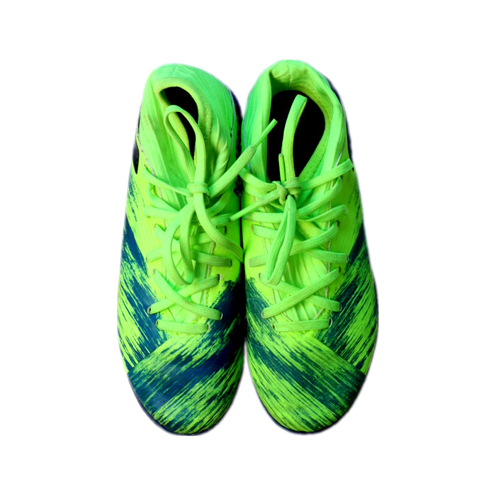 A Green Cleats/Soccer Shoes from Adidas in size 9Y for neutral. (Back View)