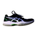 A Black Sneakers from ASICS in size 12Y for boy. (Front View)