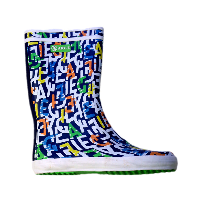 A Multicolour Rain Boots from Aigle in size 9Y for neutral. (Front View)