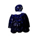 A Navy Puffer/Quilted Coats & Outerwear from Jacadi in size 12Y for girl. (Back View)