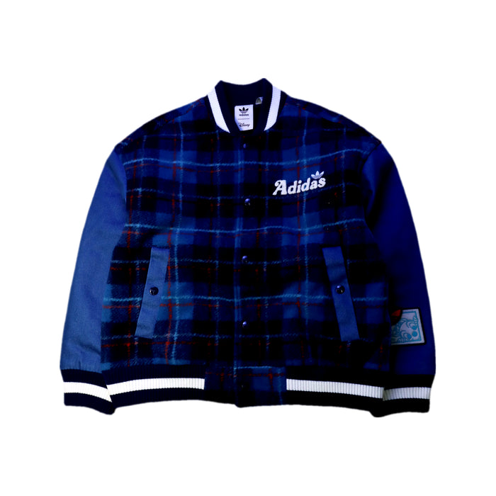 A Navy Lightweight Jackets from Adidas in size 9Y for boy. (Front View)