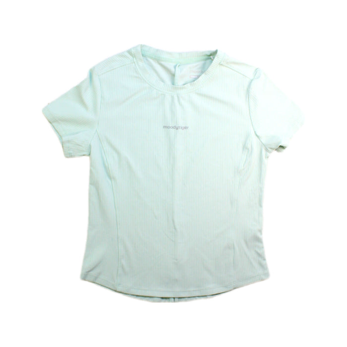 A Green Short Sleeve Tops from Moody Tiger in size 10Y for girl. (Front View)
