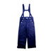 A Navy Long Overalls from Jacadi in size 6T for girl. (Front View)
