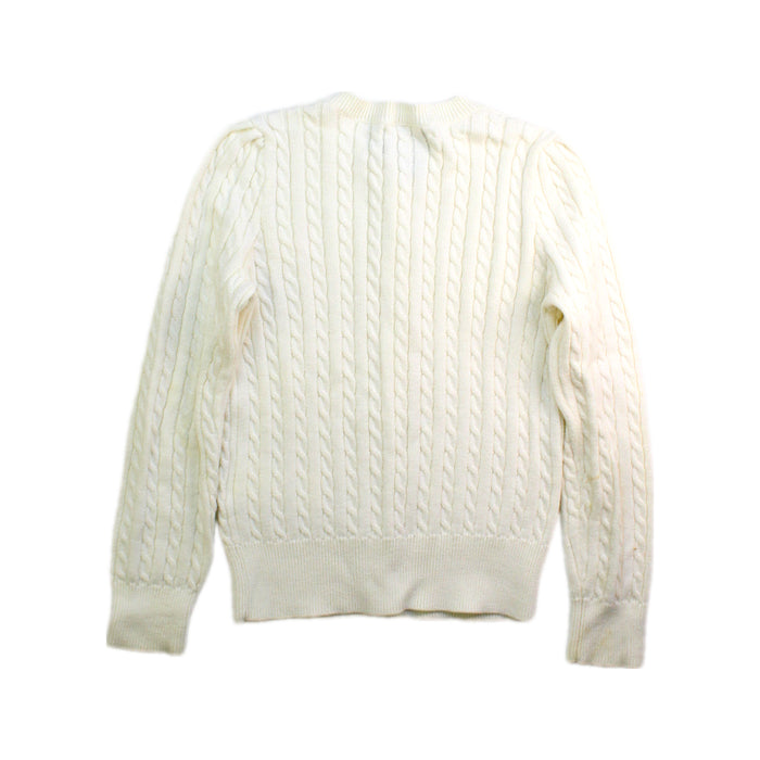 A White Cardigans from Polo Ralph Lauren in size 5T for girl. (Back View)