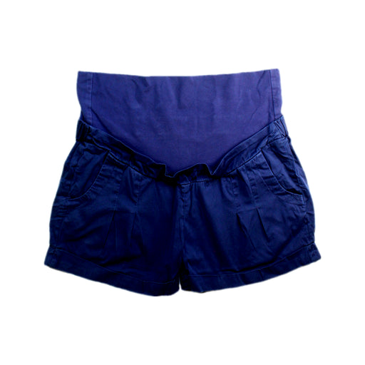 A Navy Shorts from Seraphine in size Maternity-S for maternity. (Front View)